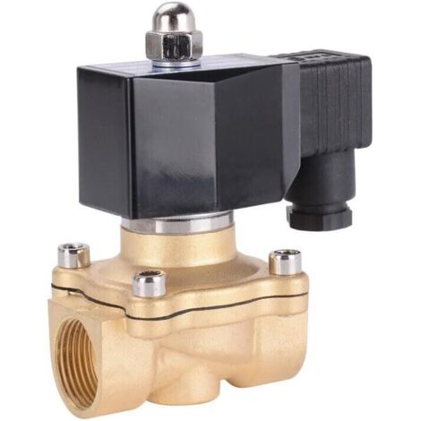 1 Électrovanne Laiton DN20, 3/4 Pouces, AC220V DC24V, -5-150 °C, Pour Eau Gaz Huile, Irrigation