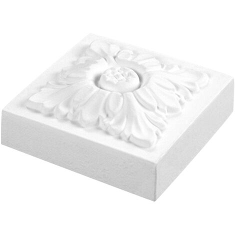 1 élément décoratif cadre de porte angle PU antichoc 97x97mm D408