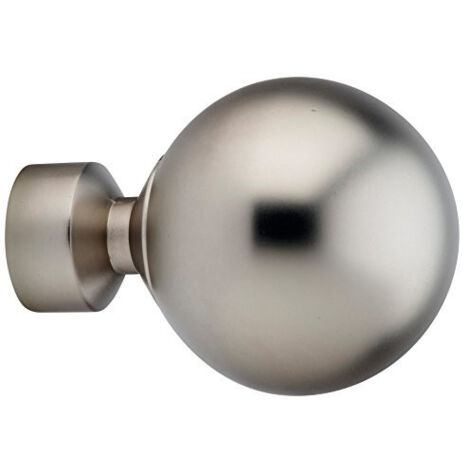 1 Embout Anglais - Chrome Satiné - Diamètre 28