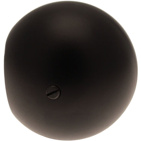 1 Embout Boule - Noir Satiné - Diamètre 28