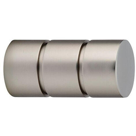 1 Embout Cylindre - Chrome Satiné - Diamètre 28