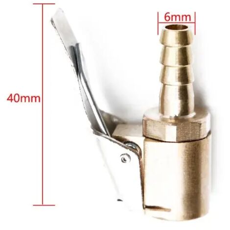 1 embout de gonflage pour pneu de voiture, raccord de valve en laiton 8 mm pour pompe à air.-AquaForge