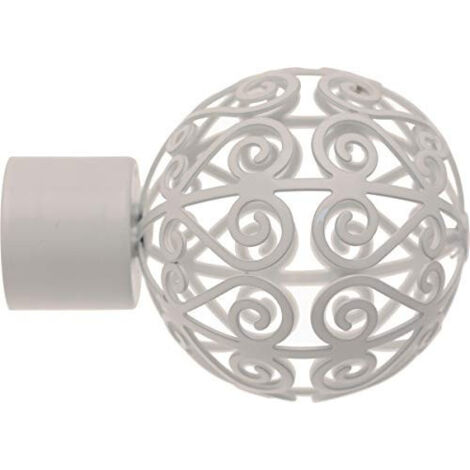 1 Embout Perse - Blanc laqué - Diamètre 28