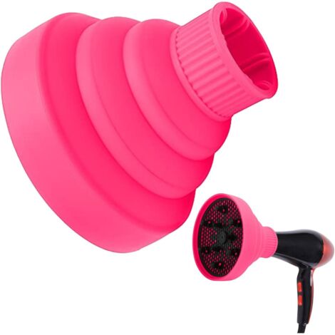 1 Embout Sèche-Cheveux, Pliable Silicone, Universel 4-5cm, Bouclés