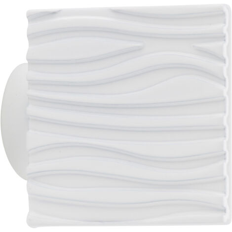 1 Embout Vague - Blanc laqué - Diamètre 28