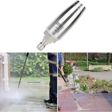 1 Embouts de Nettoyeur Turbo Buse pour Buse Rotative à Chaude et Froide Orifice de Connexion 1/4"