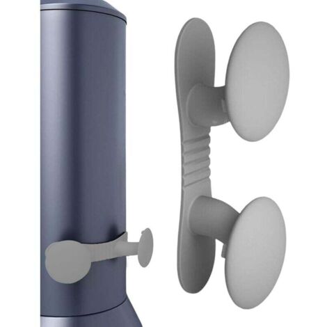 1 enrouleur de câble, support de câble adhésif, accessoire de cuisine pour robots pâtissiers, mixeurs, cafetières, autocuiseurs (gris)