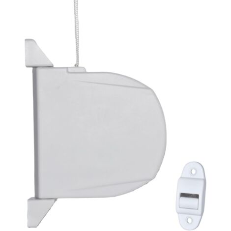 1 Enrouleur de sangle, montage mural, pivotant 180°, sangle 14mm, 5m, pour volet roulant