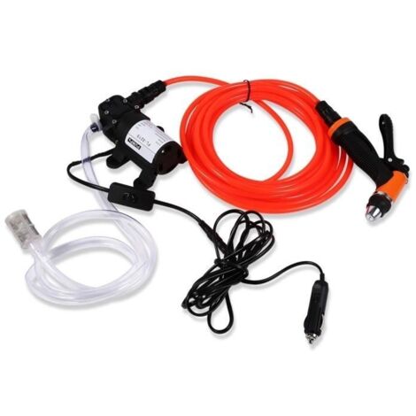 1 ensemble 12V Portable haute pression auto-amorçante pompe à eau pistolet de pulvérisation Kit de rondelle électrique
