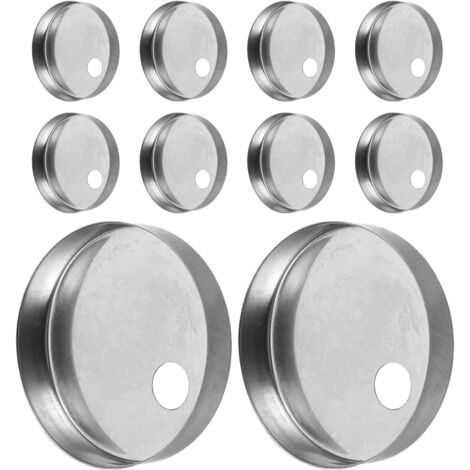 1 Ensemble Couvercles Décoratifs Acier Inoxydable pour Vis De Toilette