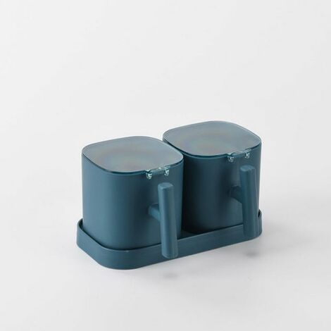 1 Ensemble de boîtes à assaisonnement ensemble de bols à poivre et à sucre pot à sel agitateur d épices bocaux de rangement accessoires de cuisine organisateur de condiments conteneur d assaiso