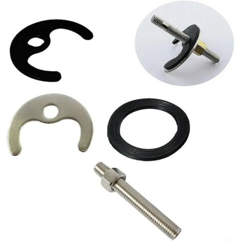 1 ensemble de boulons de Kit de fixation de robinet mitigeur monobloc d'évier de rondelle de lavabo, outil de montage de fixation de robinet mitigeur (trou unique)