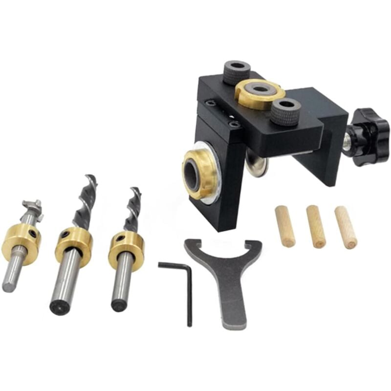 Tonchean - 1 ensemble de localisateur de poinçon 3 en 1, outil de localisation de perçage, outil de marquage du bois, localisateur de trous pour