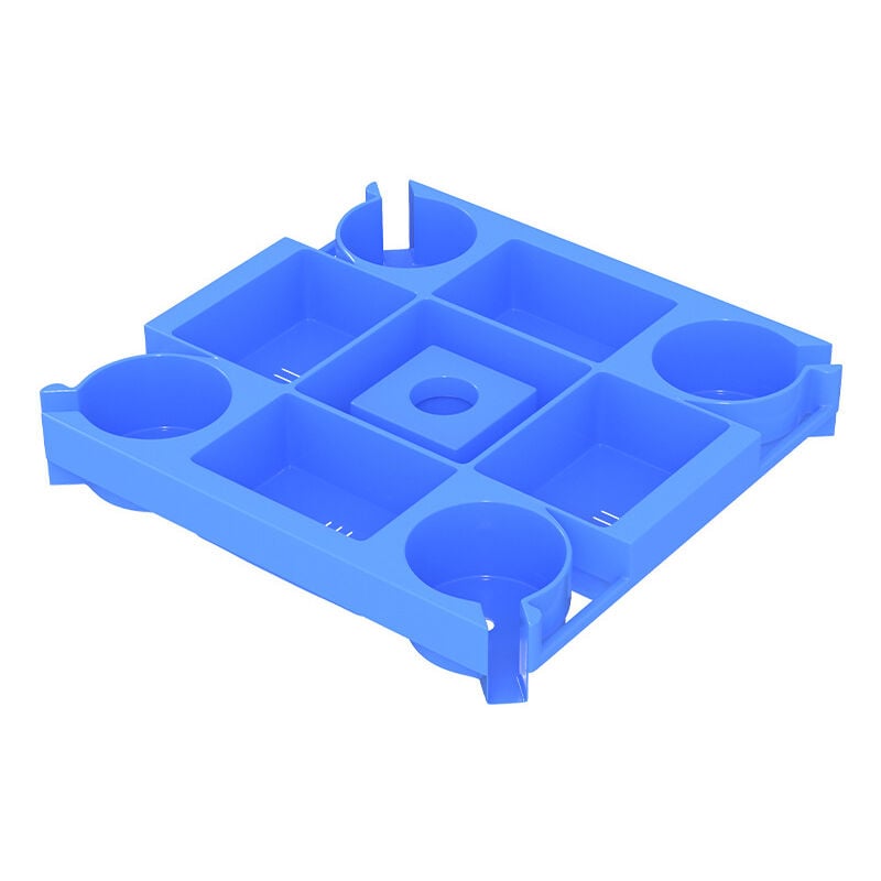 1 ensemble de parasol de plage portable avec porte-gobelet, compartiment à collation, emplacement pour téléphone et trou pour lunettes de soleil pour