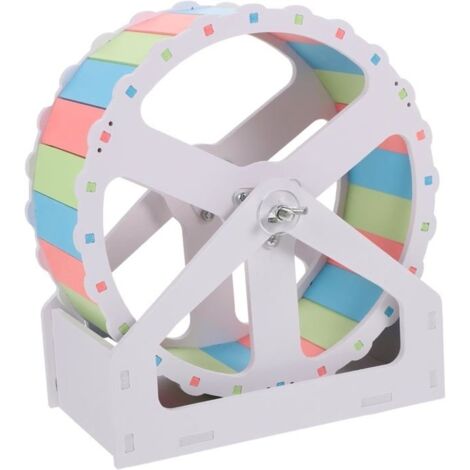 1 ensemble de roue d'exercice de gerbille, soucoupe de Hamster, grande roue de Hamster silencieuse