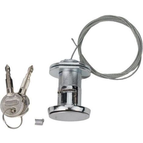 1 ensemble de serrure de porte de garage, kit de déverrouillage rapide et facile pour porte de garage, convient à toutes les marques de garage, construction en fil d'acier de haute qualité