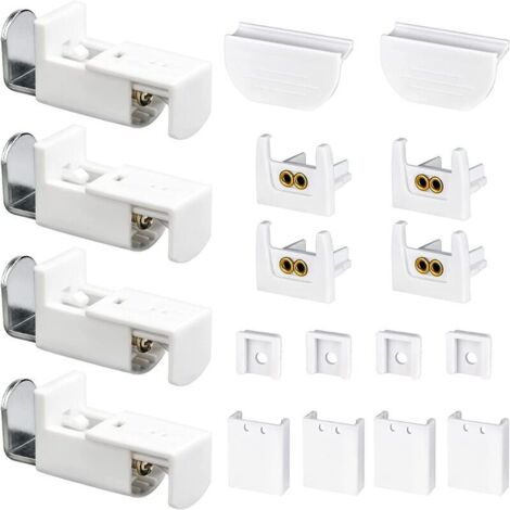 1 ensemble de supports de commande pour rideaux suspendus en plastique, accessoires pour rideaux, télécommande de rechange blanche pour store enrouleur, pièces d'assemblage pour rideaux, accessoires