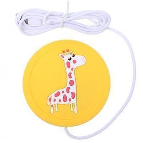 1 Ensembles De Sous-verres Chauffants Coussin Isolant Temprature Constante Usb Girafe De Bureau