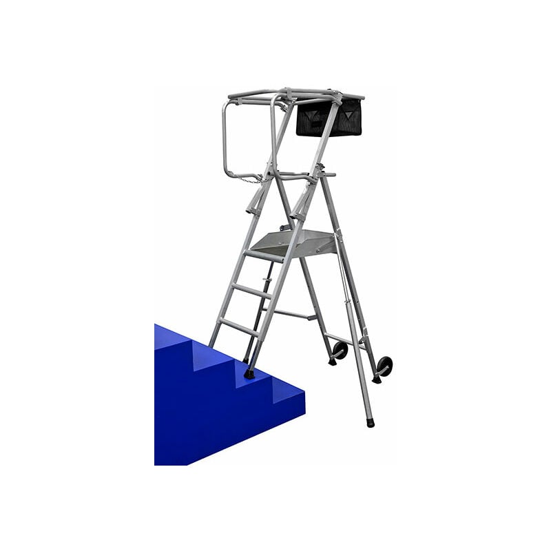 Matisère - pirl télescopique 4 à 5 marches - Hauteur max. de travail 2.85m - DAHU4/5