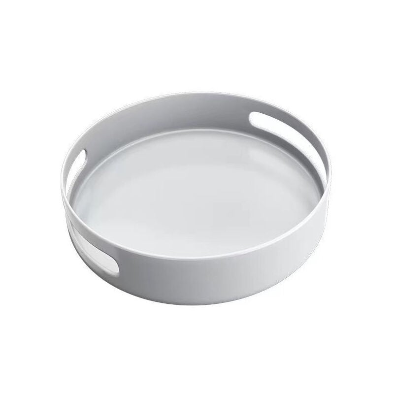 Csparkv - 1 Étagère à épices Plateau Tournant en Plastique Blanc Accessoire de rangement pour