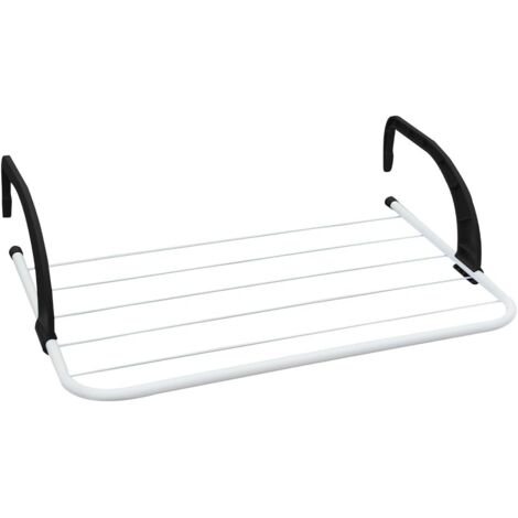 1 Étendoir Radiateur, Acier Polypropylène, 3m Espace Séchage, Compact 51x33cm, Intérieur