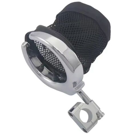 1 Farbe: Schwarz Material: Metall und Gummi 22-mm-Flaschen-/Becherhalter aus Netzgewebe für Motorräder