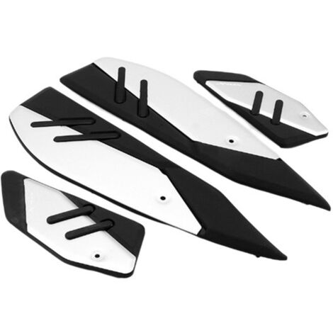 1 Farbsatz: Schwarz + Silber Material: Gummi + Metall rutschfeste Motorradpedale.