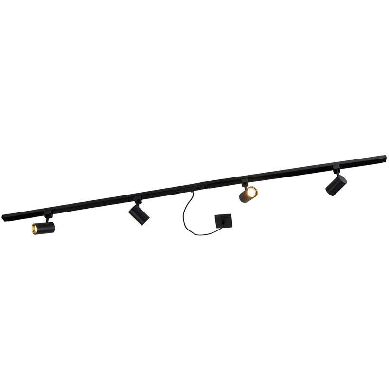 Image of Qazqa - 1-Phase Track Lighting Black&hellip;