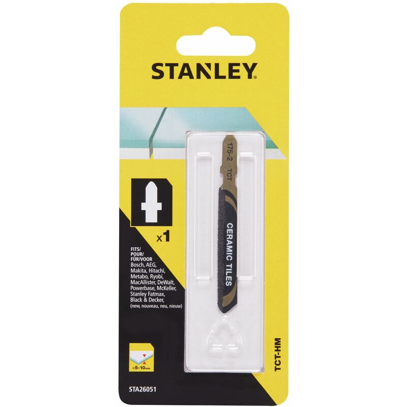 TCTHM Lame de scie sauteuse pour céramique 53mm STANLEY STA26051 XJ