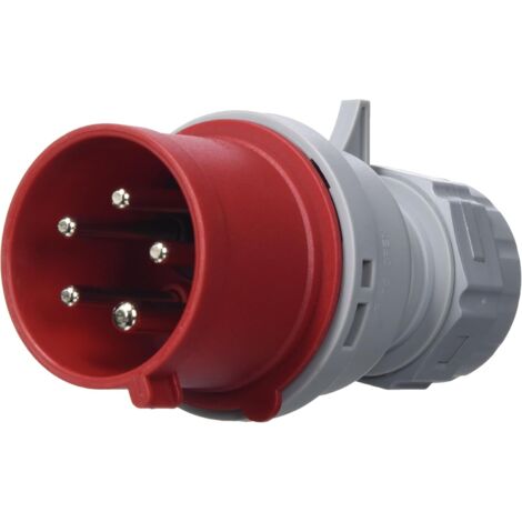 1 Fiche CEE Avec Inverseur De Phase 32 A 400 V Boîtier Polyamide IP44 Pour Chantier