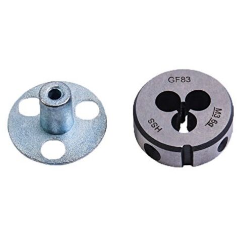 1 FILIERA PER FILETTATURA M 10 IN ACCIAIO HSS, 25 x 9 mm