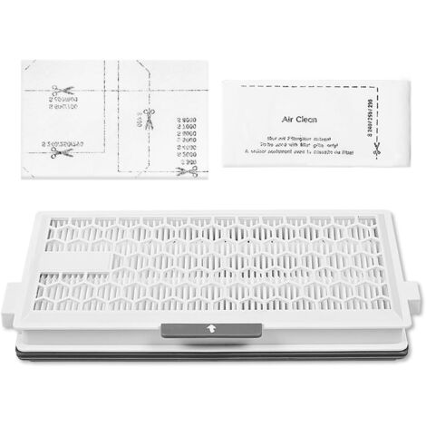 1 - Filtre Hepa - Filtre Aspirateur - Compatible Miele Complete C3 C2 Compact C1 - Filtration Allergènes Air Clean - Pour Maison Animaux - Blanc - 20x15cm