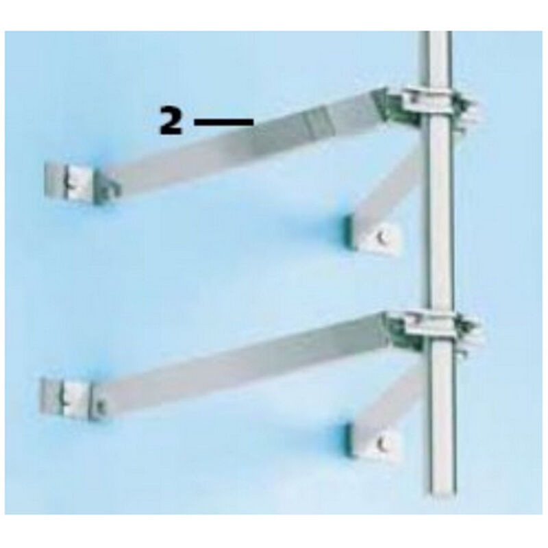 Paire de fixations murales deport 55cm avec contreplaques Erard 800890