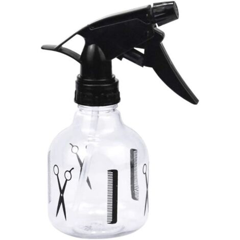 1 flacon pulvérisateur, pompe à gâchette 250 ml, vaporisateur de voyage transparent pour coiffure et soins capillaires