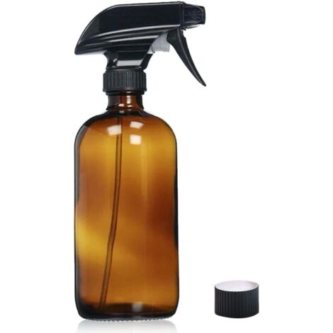 1 Flacon pulvérisateur, verre ambré, 500ML, déclencheur, réutilisable, plantes