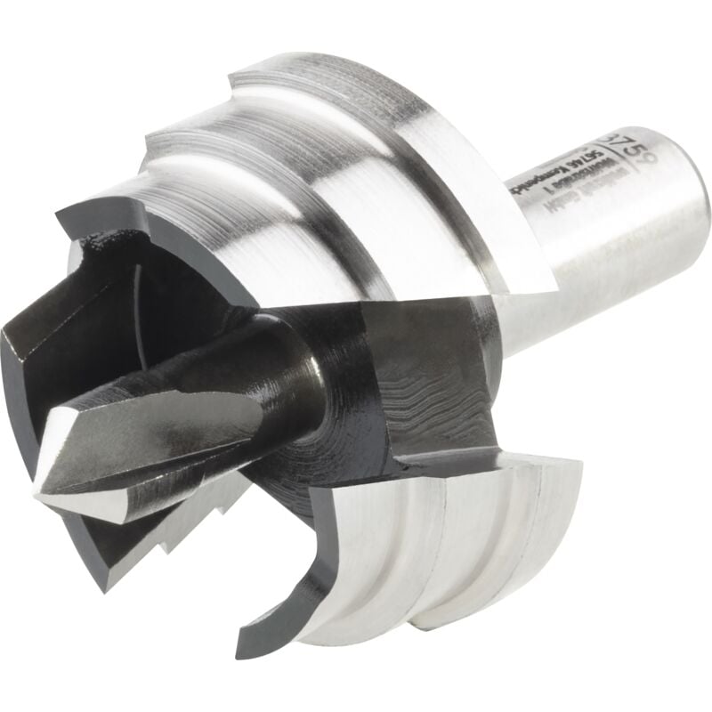 Fraise 3 Étages pour Plastique renforcé - Diamètre 28, 32, 35mm, Longueur 53 mm - réf. 3759000 - Wolfcraft