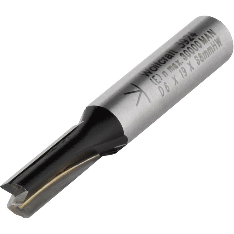 

1 fresa de ranuras HM, vástago de 8 mm Wolfcraft Ø 6 x 16 mm