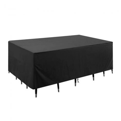 1 funda para muebles de jardín, tela Oxford 210D, funda para mesa de patio, impermeable y resistente a desgarros, funda protectora para muebles de jardín (180 x 120 x 74 cm)