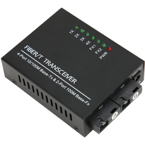 1-Gbit/s-Glasfaser-Transceiver, 1310 nm/1550 nm, RJ45-Anschluss, 100–240 V Wechselstromnetzteil, SFP-kompatibel