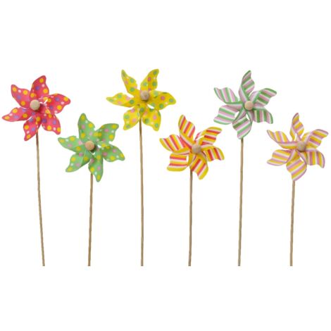 1 GIRANDOLA IN PVC 9X9CM X ALTEZZA 28CM IN 6 COLORE ASSORTITO