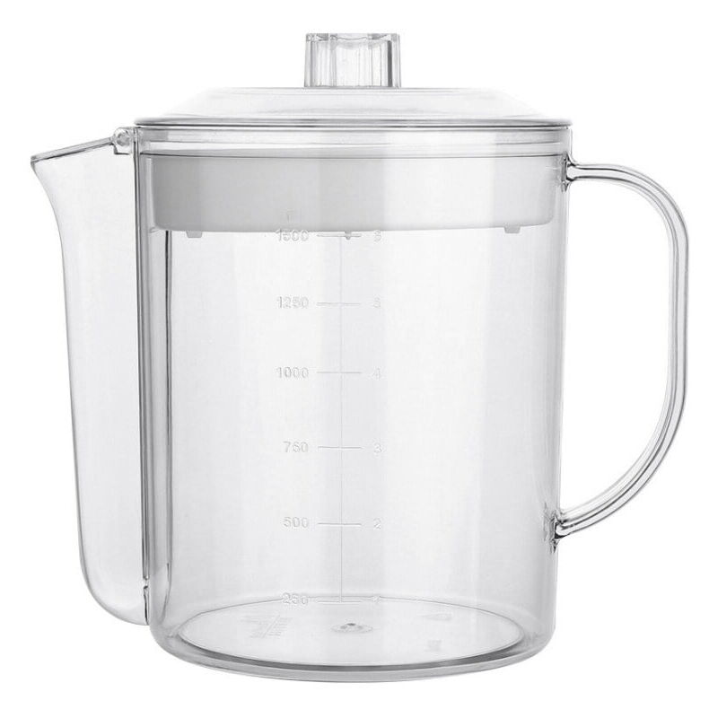 Feiyue - 1 gobelet doseur séparateur de graisse de 1 500 ml, séparateur de graisse créatif pour cuisine avec filtre pour la maison (blanc)