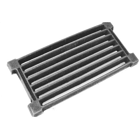 1 grille de four, fonte, 40 x 20 cm, non peinte, pour poêle à cheminée