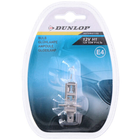1 брой Халогенна крушка за фар H1 55W 12V P14.5s E4 Dunlop