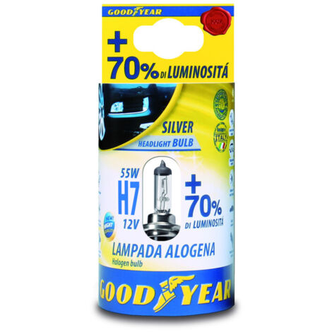 1 брой халогенна крушка H7 Х7 12V 55W + 70% 3000K E4 Goodyear Гудиър
