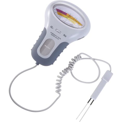 1 higrómetro Cl Quality Plus, probador de agua, medidor de cloro, detector para monitorear el nivel portátil, prueba de agua residual caliente para acuarios de cafetería, prueba digital de agua residu