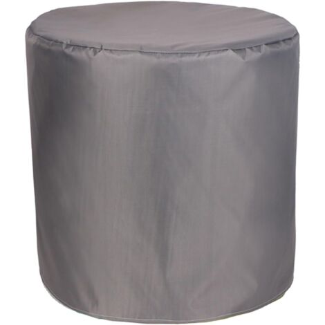 1 Housse De Meuble Tissu Oxford 420D Imperméable Forme Ronde Avec Cordon Pour Jardin Terrasse