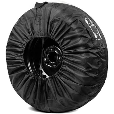 1 housse de pneu, housse de roue de secours, housses de protection pour pneus, housse de protection pour roue de secours de voiture, sac de rangement sac de transport en polyester pour