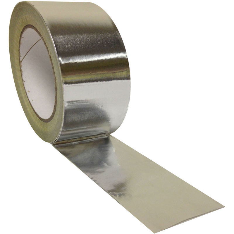 72mm x 45m Aluminium Foil Tape Roll Heat Insulation Reflective Duct Self Adhesive