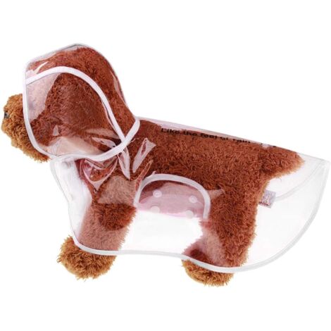 1 imperméable pour chien à capuche, vêtement imperméable, peignoir élégant, accessoires pour animaux de compagnie