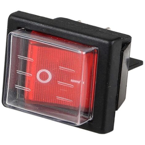 1 interrupteur à bascule étanche SPST 4 broches 36 x 29 mm pour applications industrielles